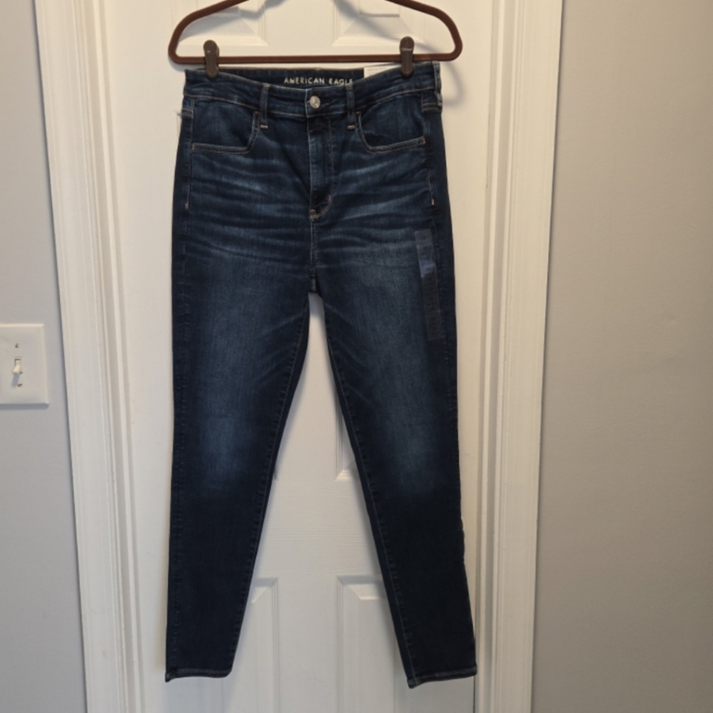 American Eagle Outfitters Women's Dark Blue Jeggings